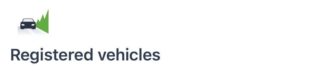 Registered vehicles